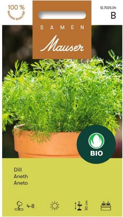 Samen Mauser Aneth biologique (Graines d'herbes aromatiques)
