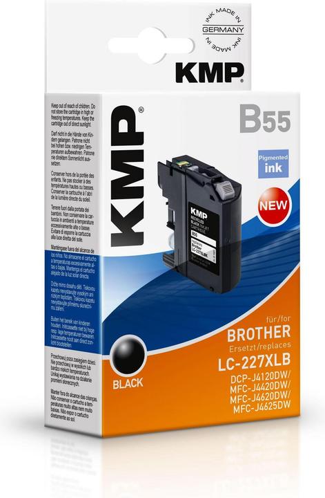 Produktbild KMP B55 Tintenpatrone kompatibel m. Brother LC-227XLBK (BK)