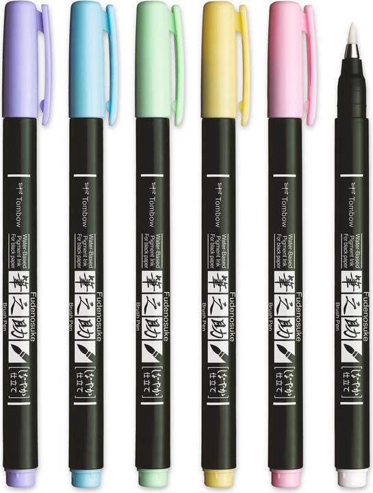 Produktbild Tombow Brush Pen (Mehrfarbig, 6 x)