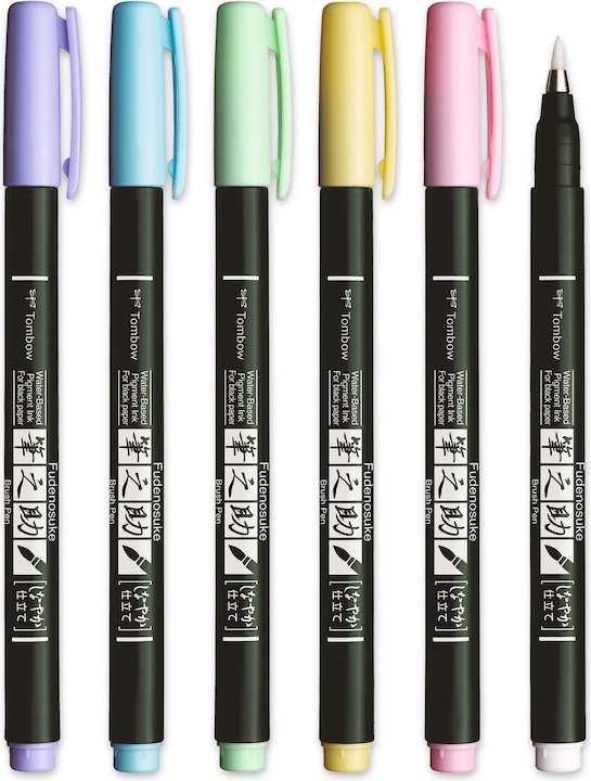 Produktbild Tombow Brush Pen (Mehrfarbig, 6 x)