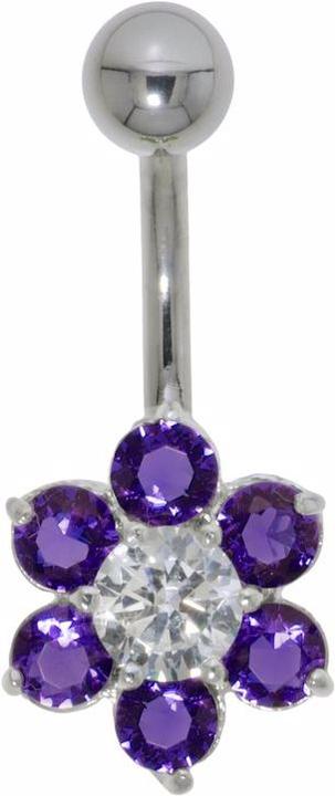 Produktbild Bijouteria Bauchpiercing (Zirkonia, Silber 925, Chirurgenstahl 316L)
