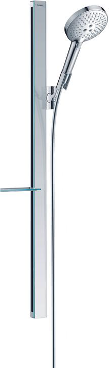 Actual product image hansgrohe HG Br.set RAINDANCE Sel S 120 3jet/Unica 125mm Bsta 90cm chrome 9 l/min EcoSmart (3 Beam types, 9 l/min)