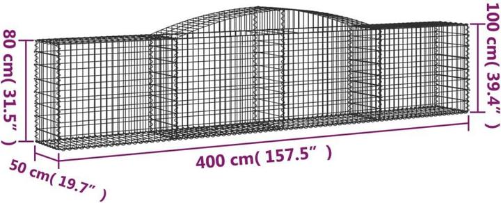 Produktbild vidaXL Gabionenkorb