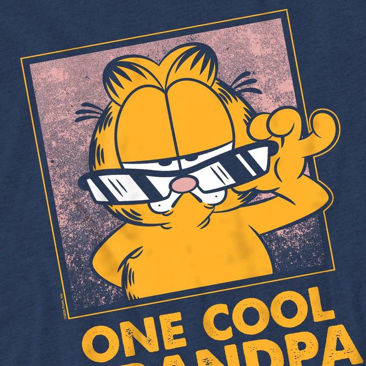 Actual product image Garfield Unisex Adult One Cool Grandpa Fathers Day T-Shirt (XXL)
