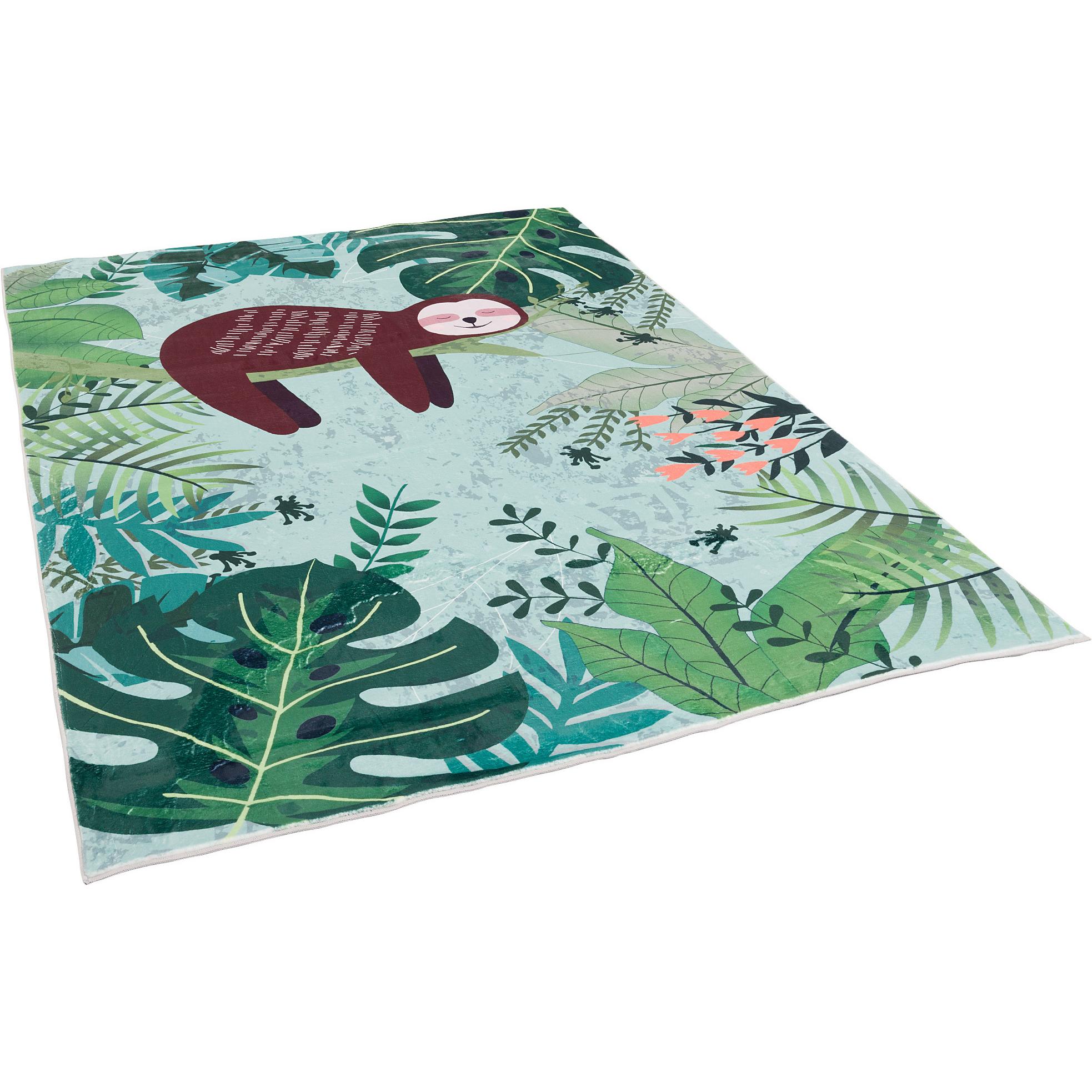 Pergamon, Kinderteppich, Faultier Urwald (120 x 160 cm)