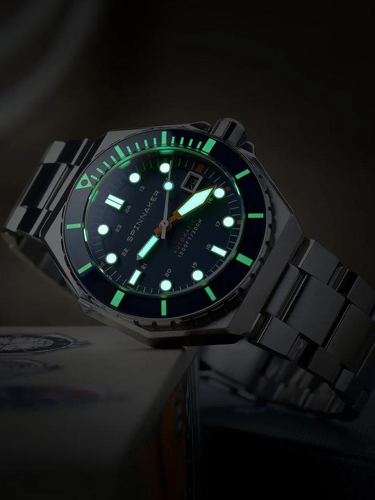 Immagine prodotto Spinnaker SP-5081-GG Orologio Dumas Automatico Uomo 44mm 30ATM (Orologio sub, 44 mm)