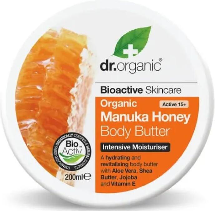 Image du produit Dr. Organic Beurre corporel au miel de manuka 200ml (Beurre corporel, 200 ml)