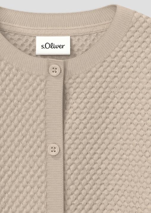 Produktbild s.Oliver Strickjacke Unisex Strickjacke mit Strukturmuster (50)