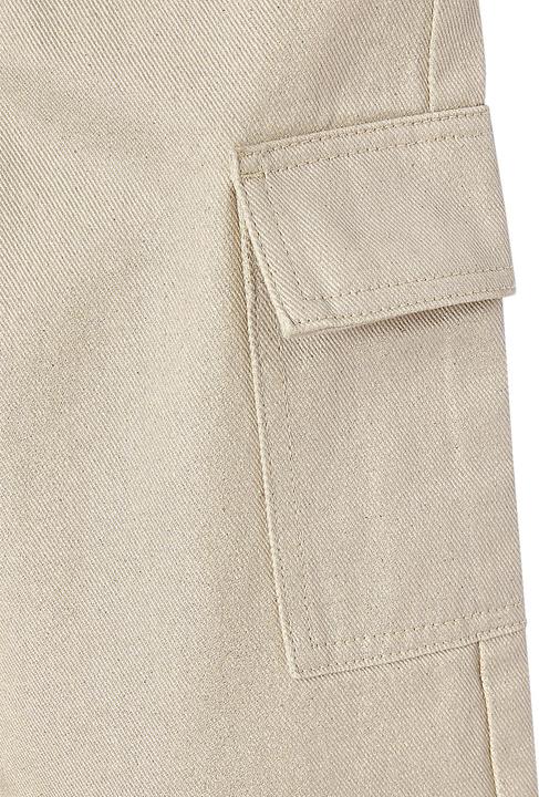 Produktbild Vertbaudet Weite Mädchen Cargohose mit Glanzeffekt (98)