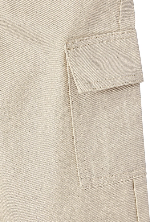 Actual product image Vertbaudet Weite Mädchen Cargohose mit Glanzeffekt (98)