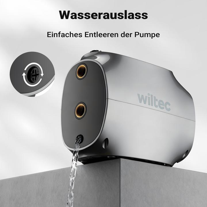 Produktbild Wiltec automatische Magnetkreiselpumpe 750W Magnetpumpe Kreiselpumpe Gartenpumpe (Gartenpumpe)