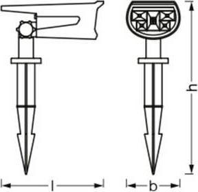 Actual product image Osram ENDURA GARDEN SPOT Wall + Spike RGB + W (55 lm, IP44)