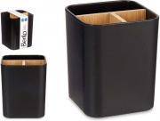 Actual product image Berilo square organizer 3 black bamboo holes