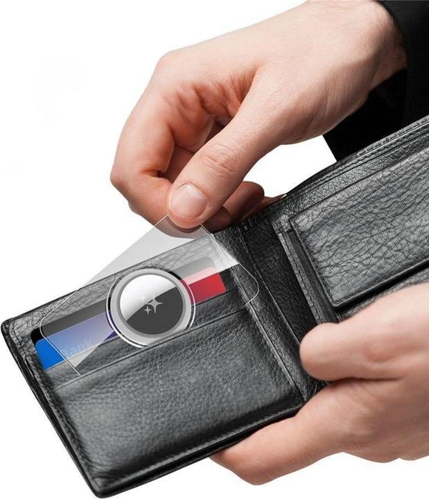 Image du produit Dux Ducis Book case card-shaped protective case for AirTag 2 pcs transparent + black