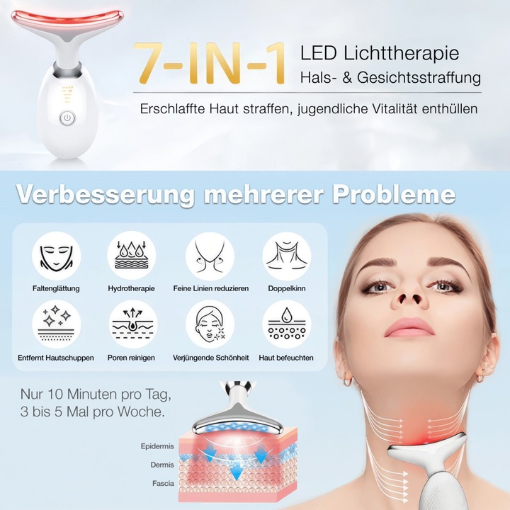 Image du produit AAi Mobile Luminothérapie 7in1 LED pour le cou et le visage