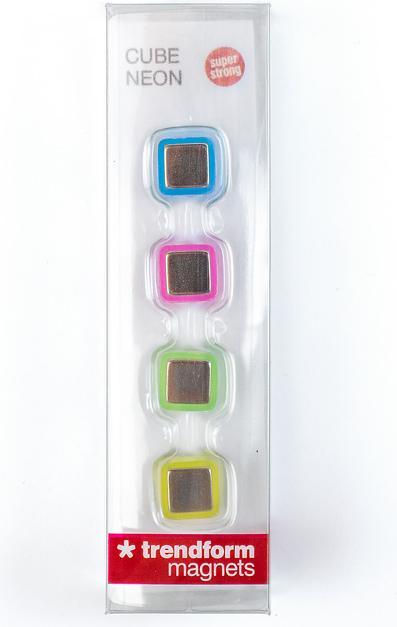 Produktbild Trendform Magic Magnets CUBE NEON 4er Set (4x)