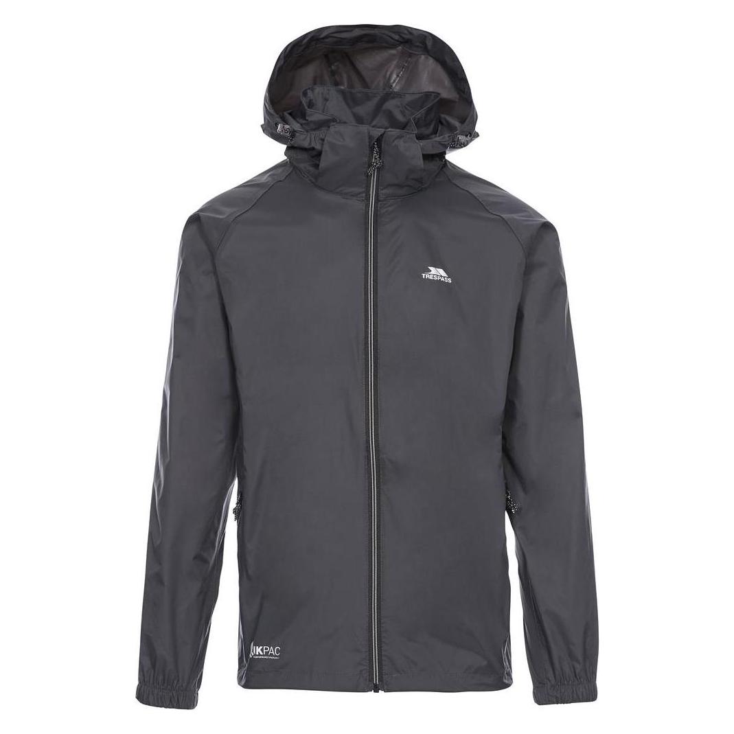 Trespass, Herren, Outdoorjacken, Qikpac X Unisex Shell Jacke (L), Grau, L