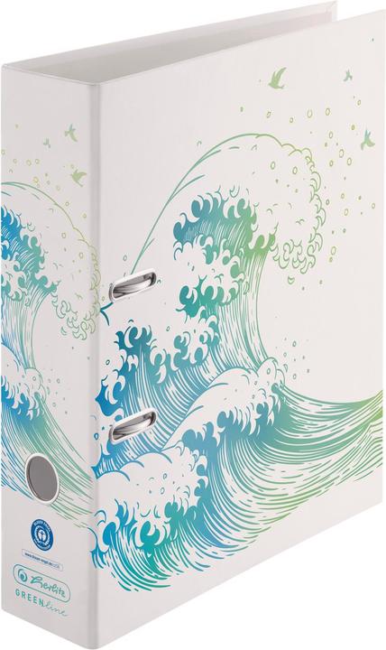 Actual product image Herlitz Folder MaX GREENline wave 8 cm, grey (A4, 80 mm)