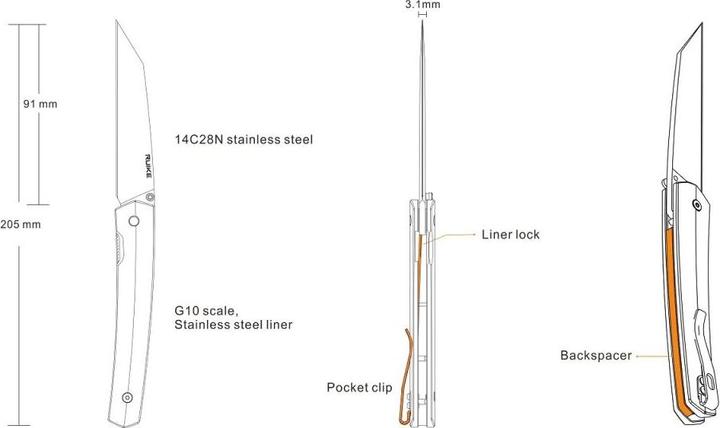 Produktbild Ruike P865-B (9.10 cm)