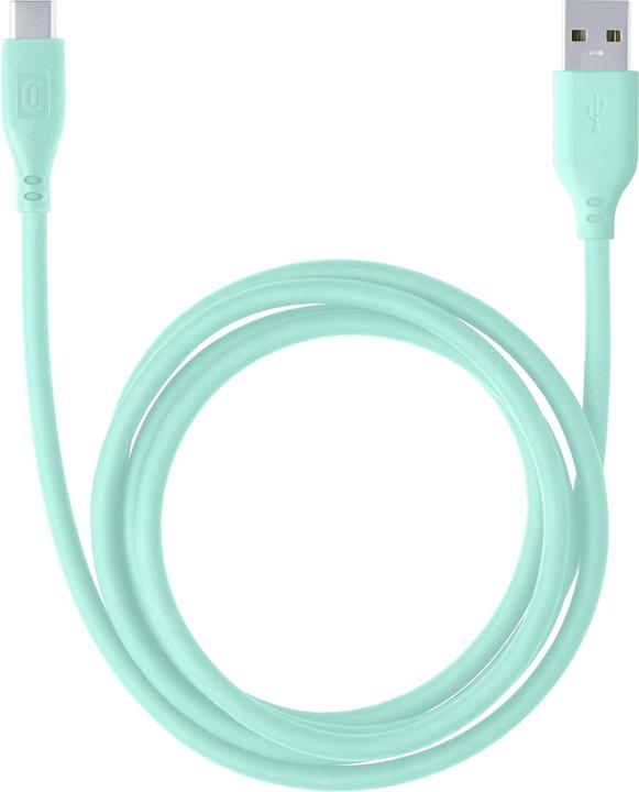 Image du produit Cellularline Câble de charge et de données Soft 120cm USB Type-A vers Type-C vert USBDATASOFTUSBCG (1.20 m)