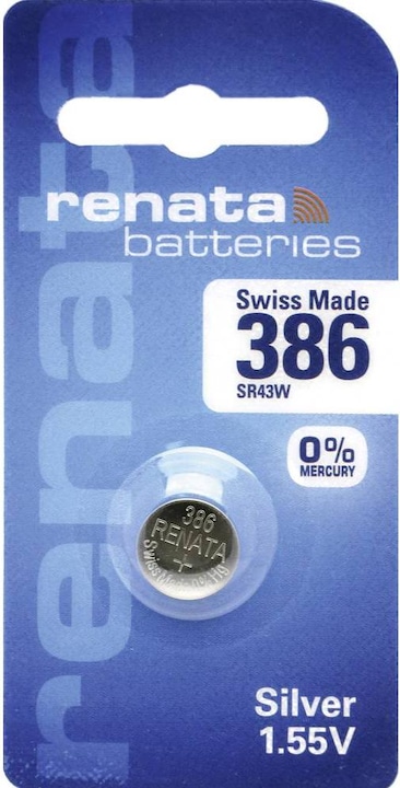 Produktbild Renata SR43 Knopfzelle 386 Silberoxid 130 mAh 1.55 V 1 St. (1 Stk., SR43, 130 mAh)