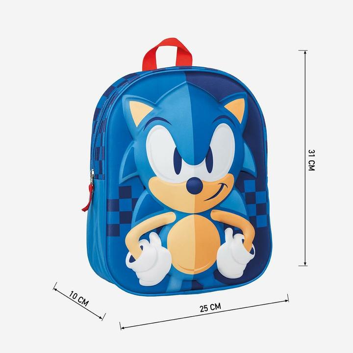 Image du produit Jakks Pacific Sac à dos scolaire Sonic Bleu 25 x 31 x 10 cm