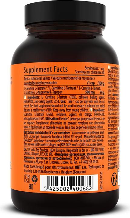 Image du produit QNT L-Carnitine (60 pièce(s), Capsules, 39 g)