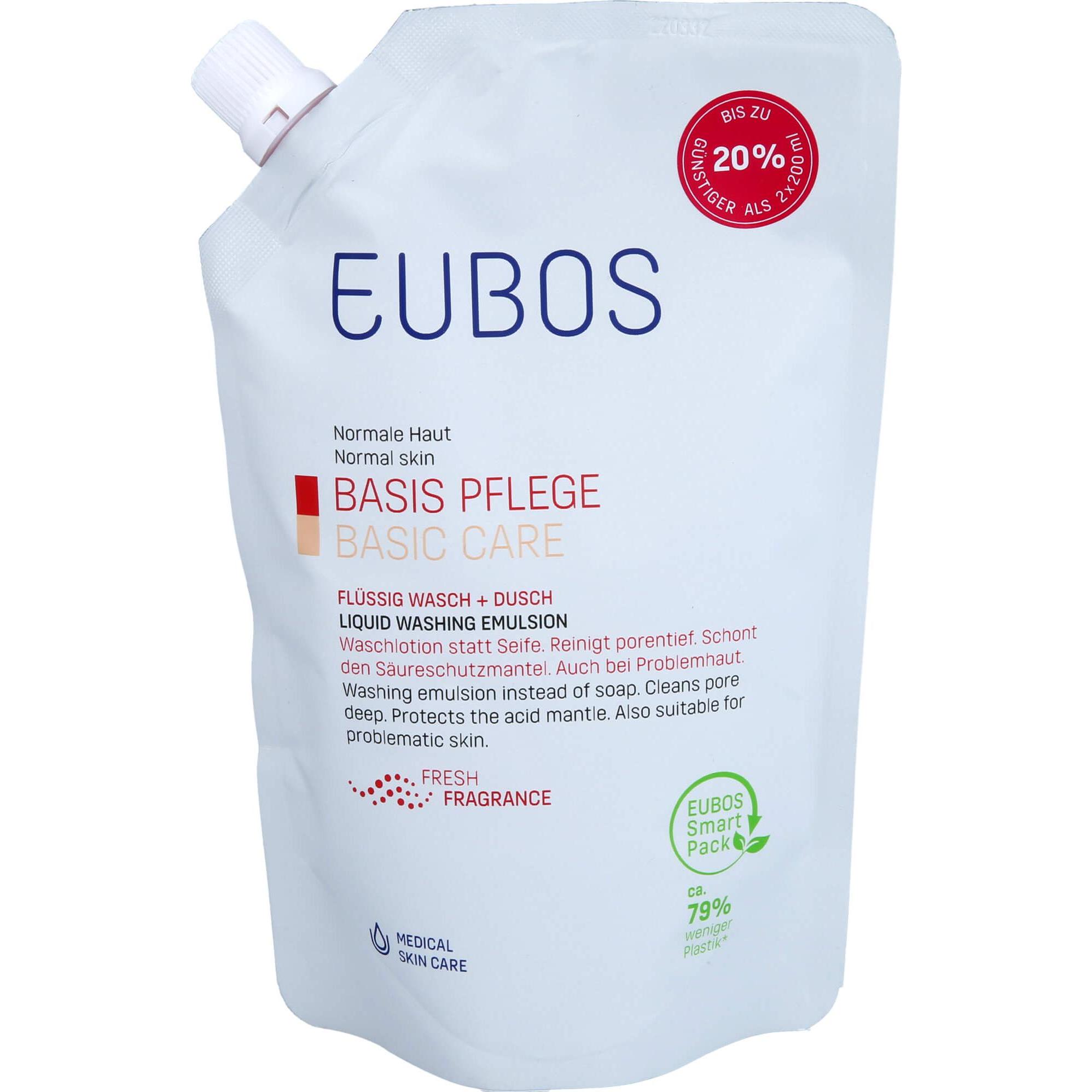 Eubos, Duschmittel, FLUESS ROT NACHF BTL, 400 ml Lösung (400 ml)