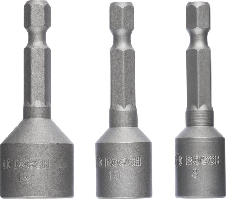 Actual product image Bosch Professional Zubehör 3-piece socket set, 8/10/13 mm (13 mm)