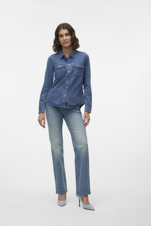 Actual product image Vero Moda VMTESSA Hohe Taille Gerade geschnitten Jeans Weit geschnitten (W26/L32)