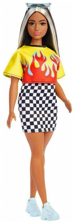 Produktbild Barbie Fashionista Puppe - gelbes Top und karierter Rock