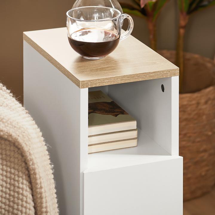 Produktbild SoBuy Nachttisch mit 2 Schubladen (20 x 60 x 35 cm)