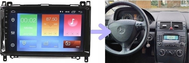 Produktbild No Name Radio Gps Navigation Mercedes W245 T245 A Klasse Android (9")