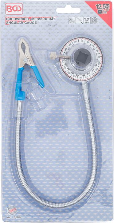 Produktbild BGS Drehwinkel-Messgerät mit Cliparm Antrieb Innenvierkant 12,5 mm (1/2") (1/2", 280 Nm)
