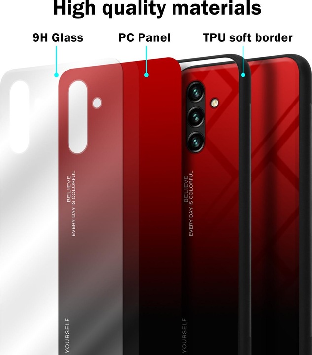 Actual product image Cadorabo TPU 2 colors glass envelope (Samsung Galaxy A13 5G)