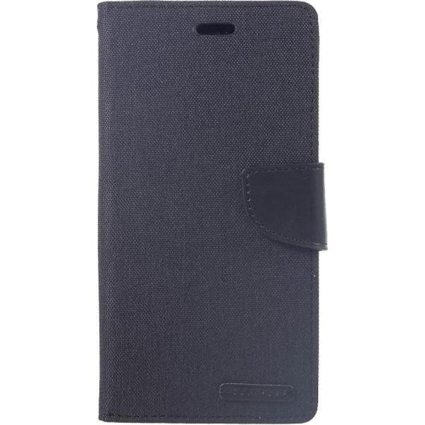 Goospery Canvas Diary Series (Apple iPhone XS Max), Smartphone Hülle, Schwarz