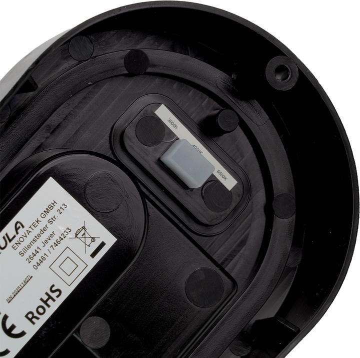 Image du produit Luxula LED-Kellerleuchte, 12W, EEK: F, 1080lm, CCT, IP54, schwarz (1080 lm)