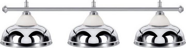 Lampe de billard chrome/blanc