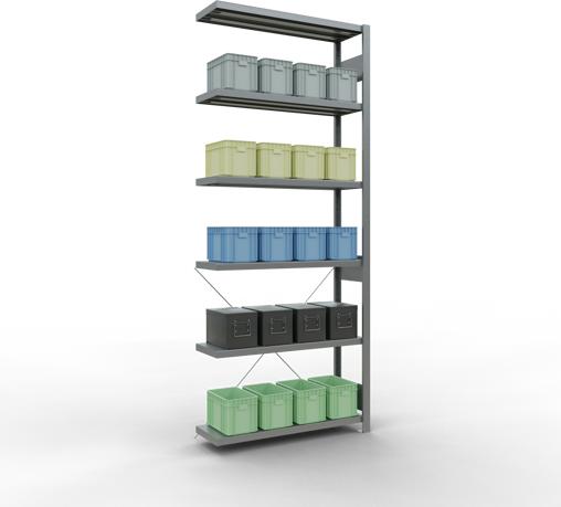 Actual product image Schulte Lagertechnik MULTIplus250 boltless bay system with cross brace