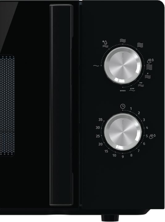 Actual product image Gorenje MO20E2BH Microwave Oven, Free Standing, Capacity 20 L, Power 800 W, No Ddisplay, Black (20 l)