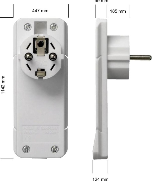 Actual product image Bachmann extension cords (1.50 m, CEE 7/3)