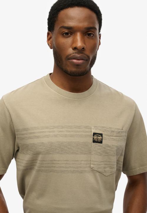 Actual product image Superdry Contrast Stripe Pocket Tshirt (XXL)