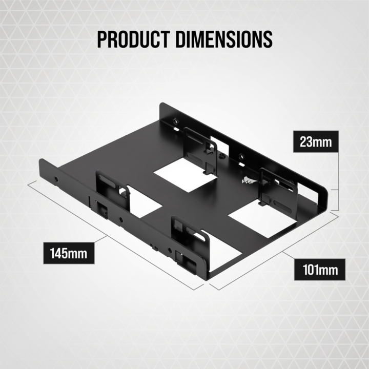 Actual product image Corsair Dual SSD Mounting Bracket CSSD-BRKT2