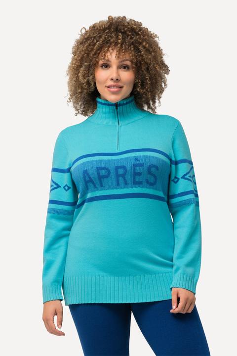 Immagine prodotto Ulla Popken Maglione dal taglio aderente con APRÈS-SKI, collo alto e maniche lunghe (42, 44)