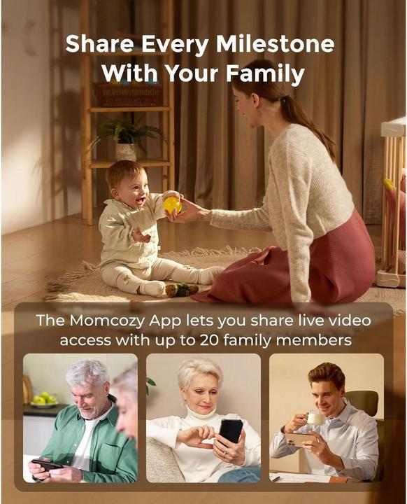 Actual product image Momcozy Baby Monitor (Baby Monitor Audio, Video & Audio, 300 m)