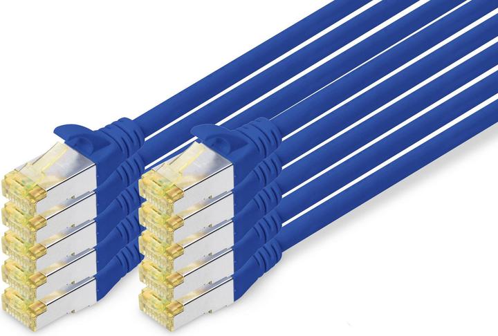Image du produit Digitus CAT 6A S/FTP patch cord, 10 pieces (S/FTP, CAT6a, 2 m)