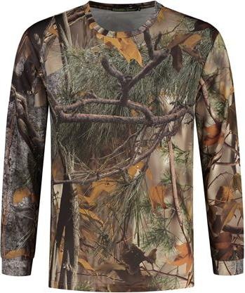 Stealth Gear T-shirt lange mouw camo bosopdruk maat XL (XL)