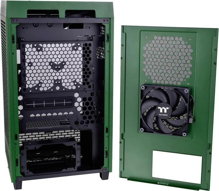Actual product image Thermaltake The Tower 200 (dark green, tempered glass) (Mini-ITX)