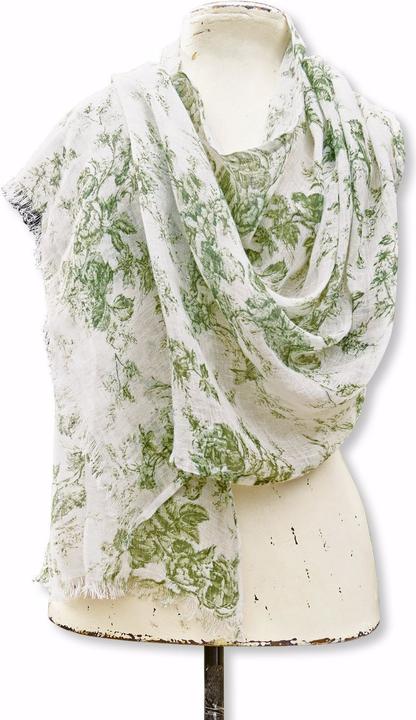 Immagine prodotto Loberon Sciarpa Mercier verde/bianco