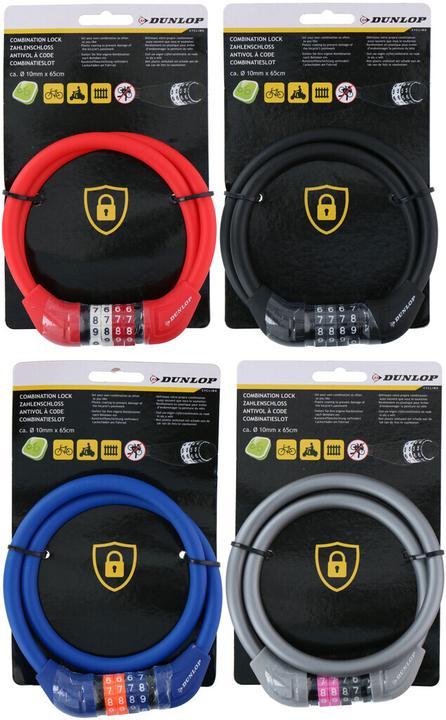 Actual product image Dunlop Combination lock 4as (65 cm)